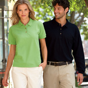 Ultra Cotton&trade; Adult Long-Sleeve Piqué Polo