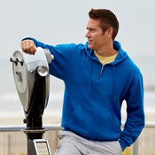 Adult NuBlend® 1/4-Zip Hooded Sweatshirt