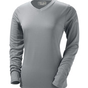 NDurance Ladies' Athletic Long-Sleeve V-Neck T-Shirt